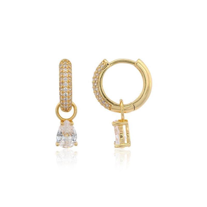 Georgini Wisteria Duo Gold Pearl Earrings