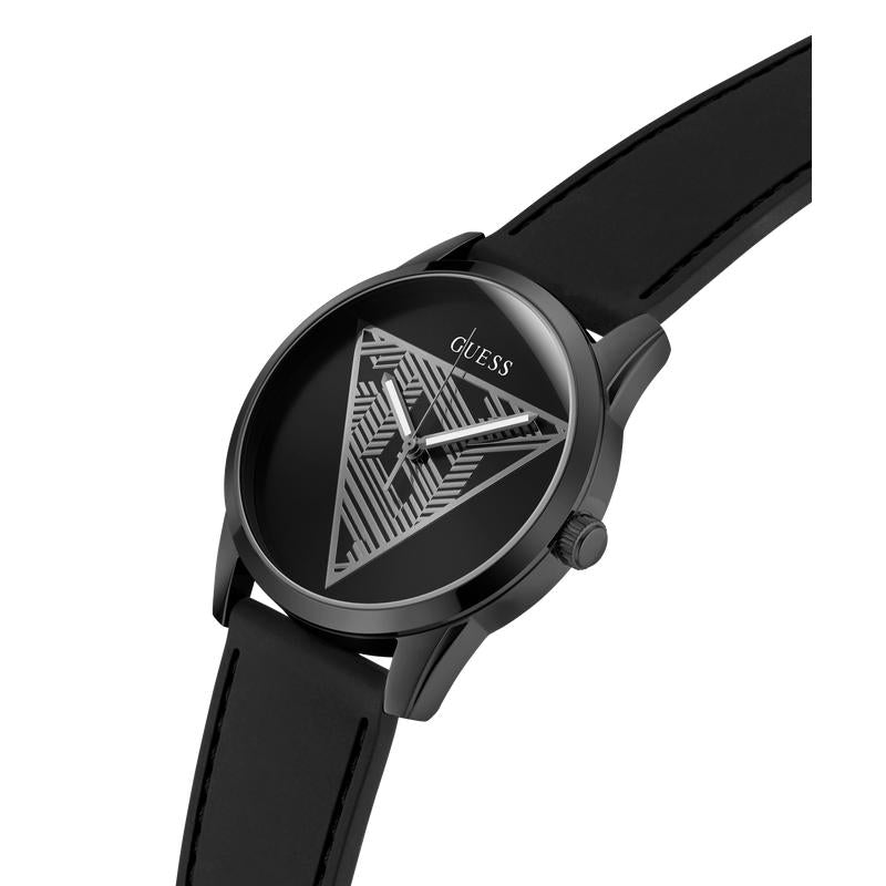 Guess Black Analog Watch with Triangle Dial