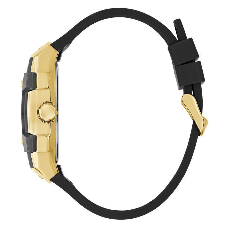 Guess Black Gold Tone Multi-Function Stainless Steel Watch
