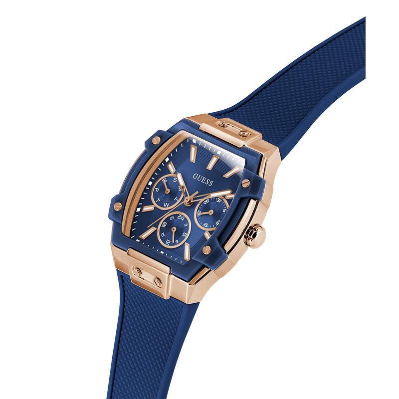 Guess Blue Rose Gold Multi-Function Watch