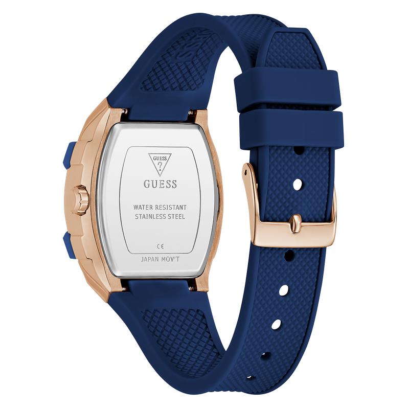 Guess Blue Rose Gold Multi-Function Watch