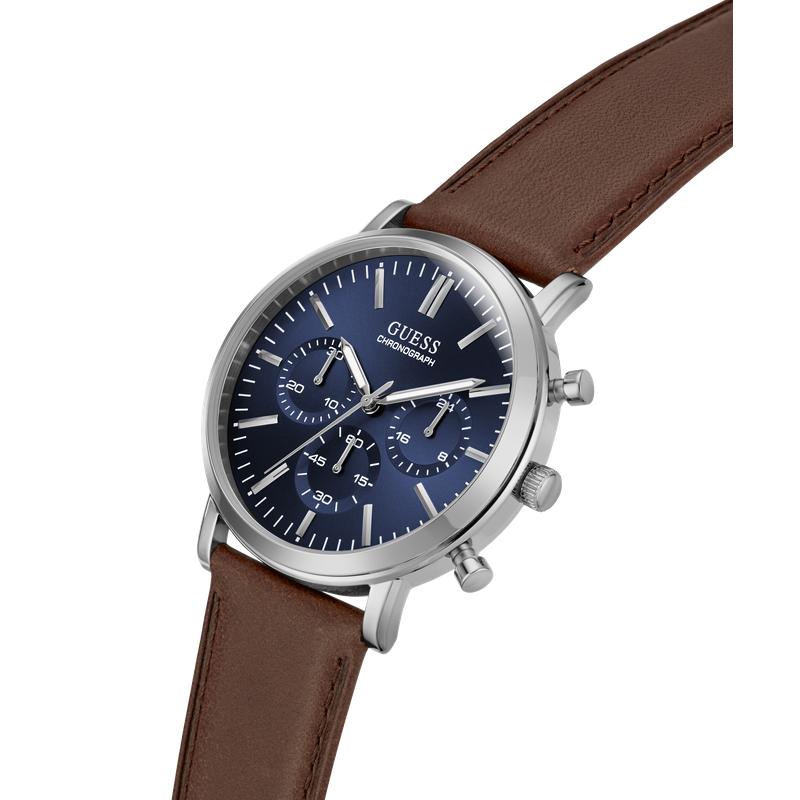 Guess Cassian Men's Chronograph Watch Silver