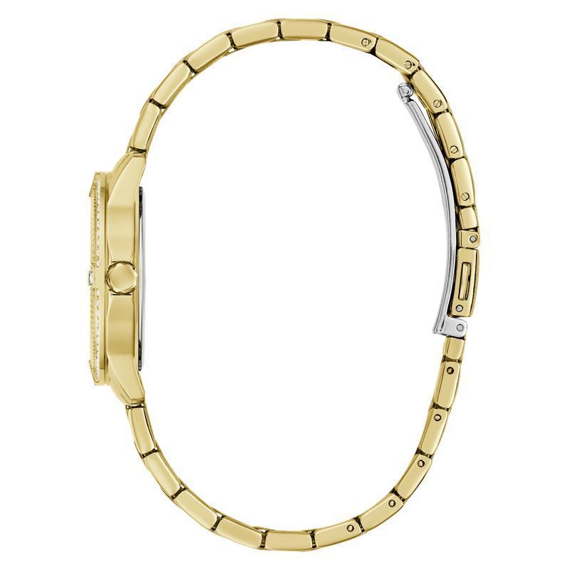 Guess Colette Gold Tone Ladies Analog Watch with Mother‑of‑Pearl Dial