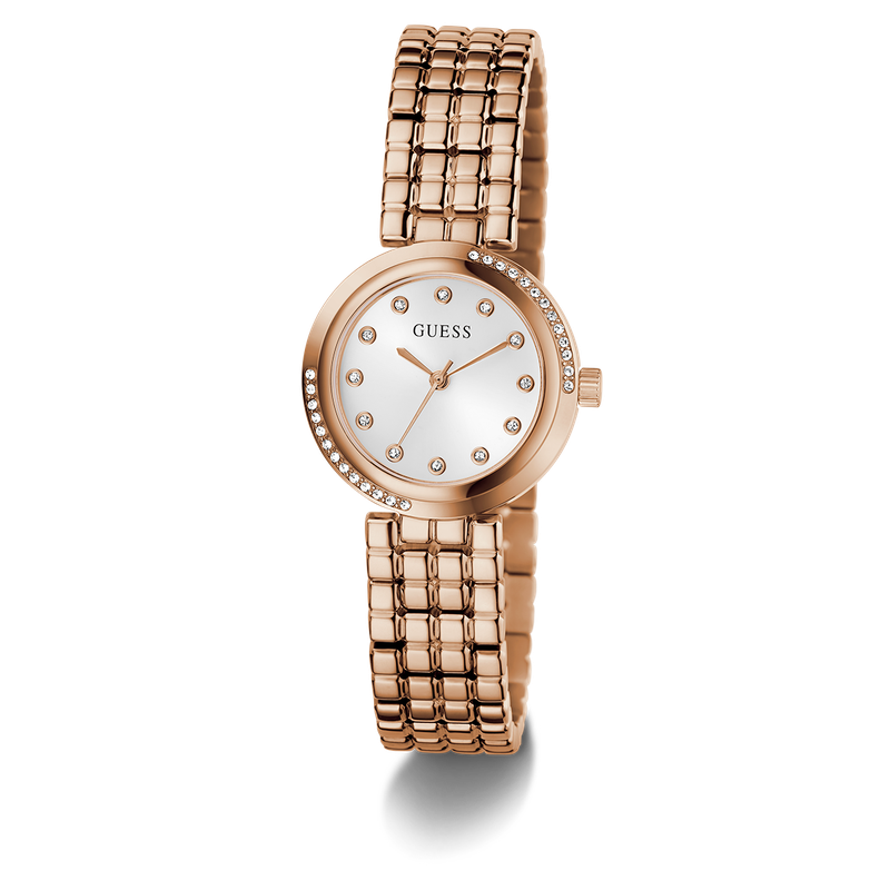 Guess Elegant Rose Gold Tone Analog Watch