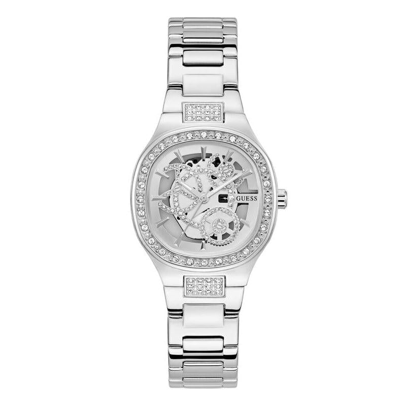 Guess Elegant Women's Silver-Tone Analog Watch