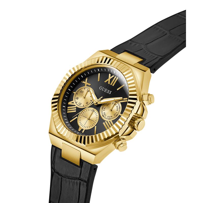 Guess Equity Black Gold Multifunction Watch