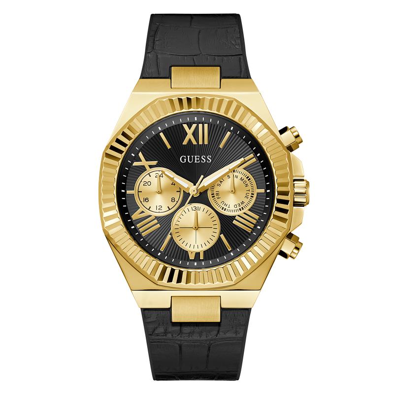 Guess Equity Black Gold Multifunction Watch