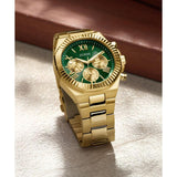 Guess Equity Green Dial Multifunction Watch