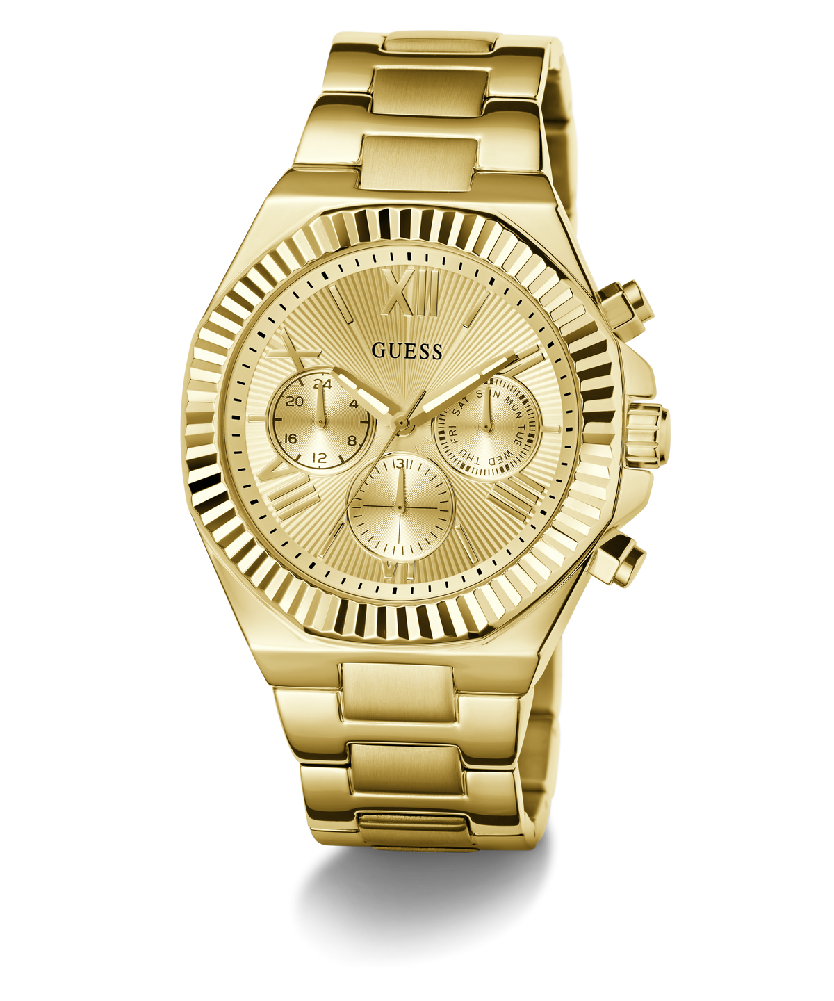 Guess Equity Men's Multifunction Watch Gold