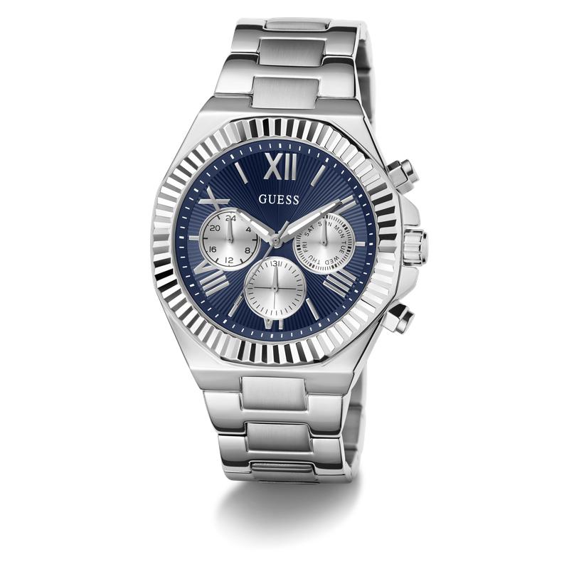 Guess Equity Men's Multifunction Watch Silver