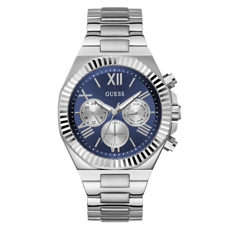 Guess Equity Men's Multifunction Watch Silver