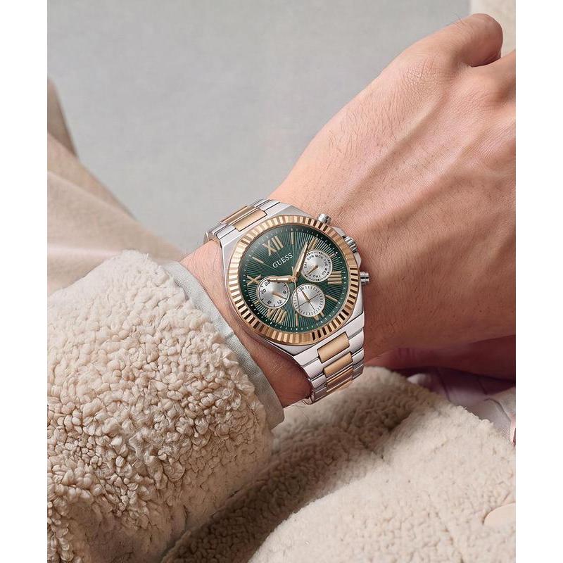 Guess Equity Men's Multifunction Watch Two Tone