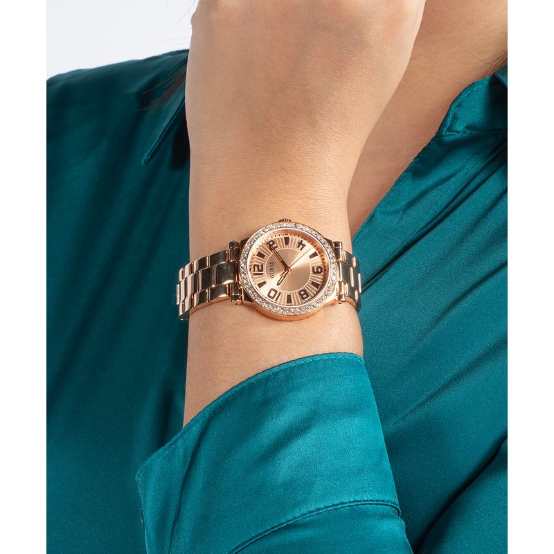 Guess Fawn Rose Gold Dial Analog Watch