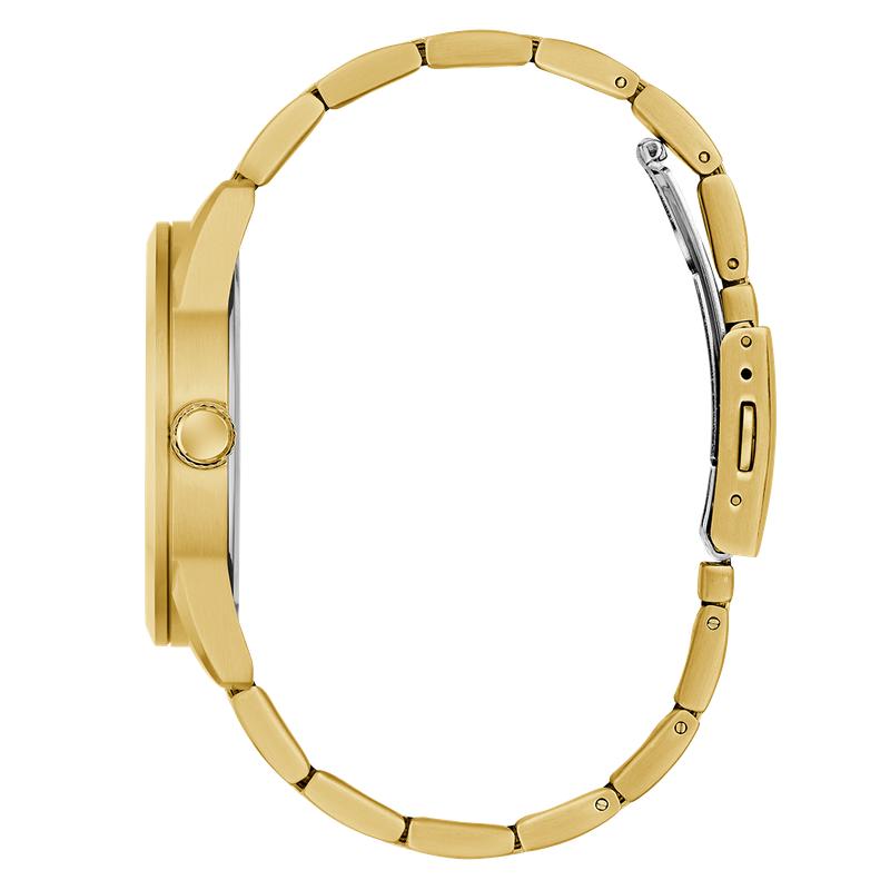 Guess Gold Tone Black Dial Quartz Analog Watch