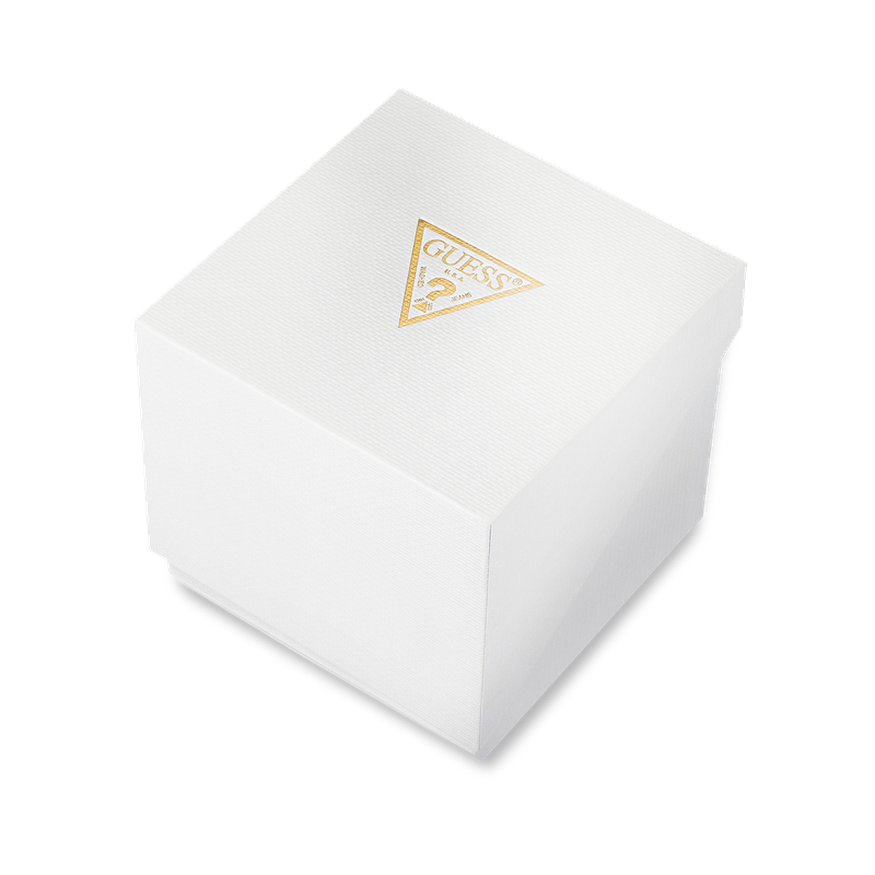 Guess Gold Tone Date Watch with Rectangular Dial