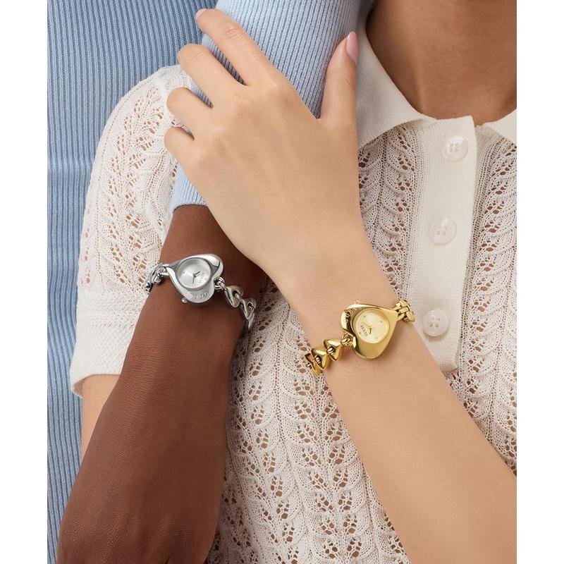 Guess Gold Tone Heart-Shaped Ladies Analog Watch