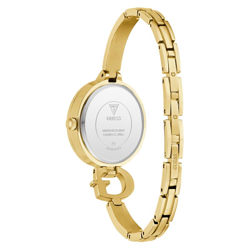 Guess Gold Tone Ladies Analog Watch Gift Set - Interchangeable Bezel