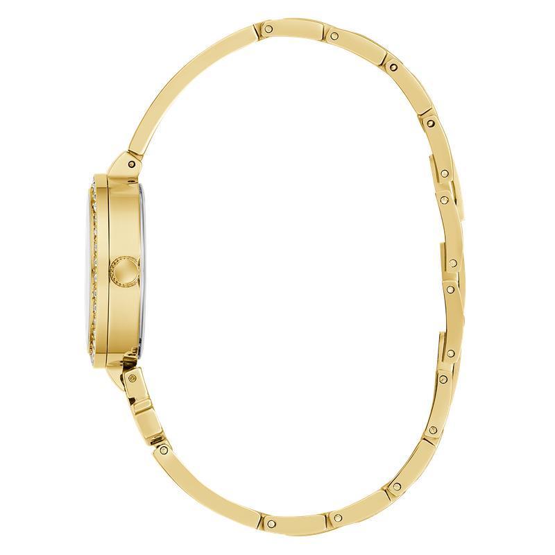 Guess Gold Tone Ladies Analog Watch Gift Set - Interchangeable Bezel