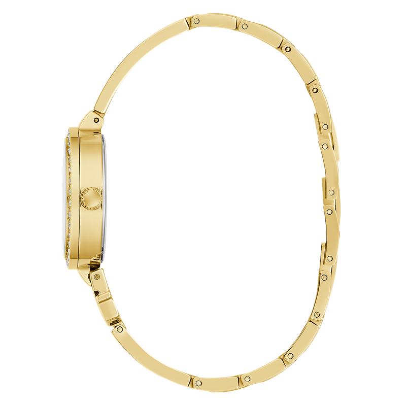 Guess Gold Tone Ladies Analog Watch Gift Set - Interchangeable Bezel