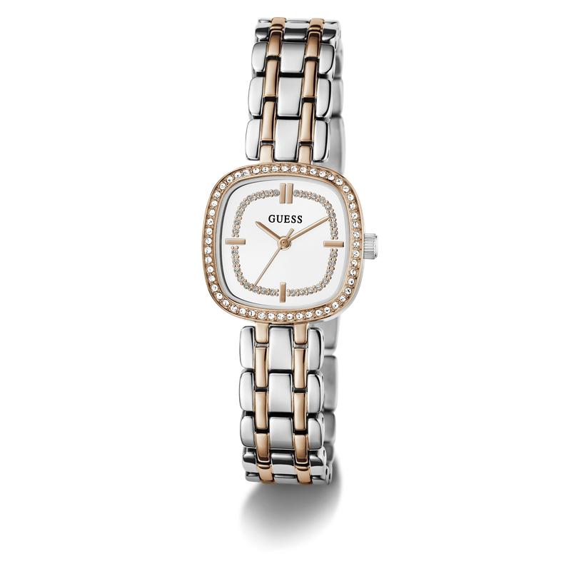 Guess Hazel Two-Tone Square Crystal-Embellished Ladies Watch