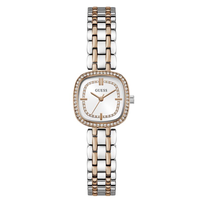 Guess Hazel Two-Tone Square Crystal-Embellished Ladies Watch