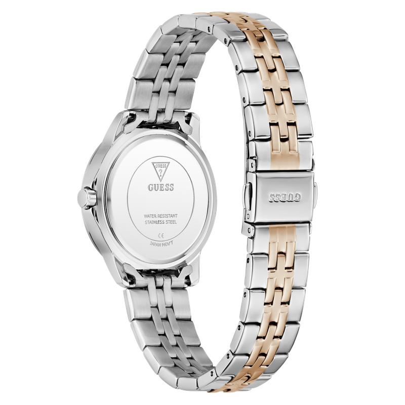 Guess Ladies Colette 2-Tone Analog Watch with Mother-of-Pearl Dial