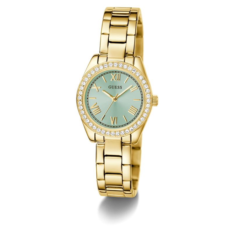 Guess Ladies Gold Tone Analog Watch