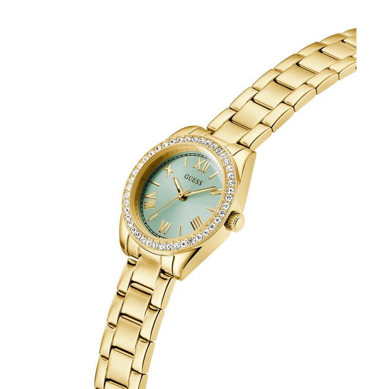 Guess Ladies Gold Tone Analog Watch