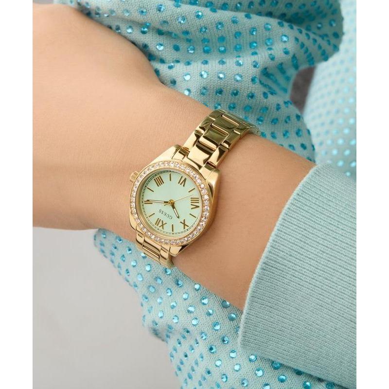 Guess Ladies Gold Tone Analog Watch