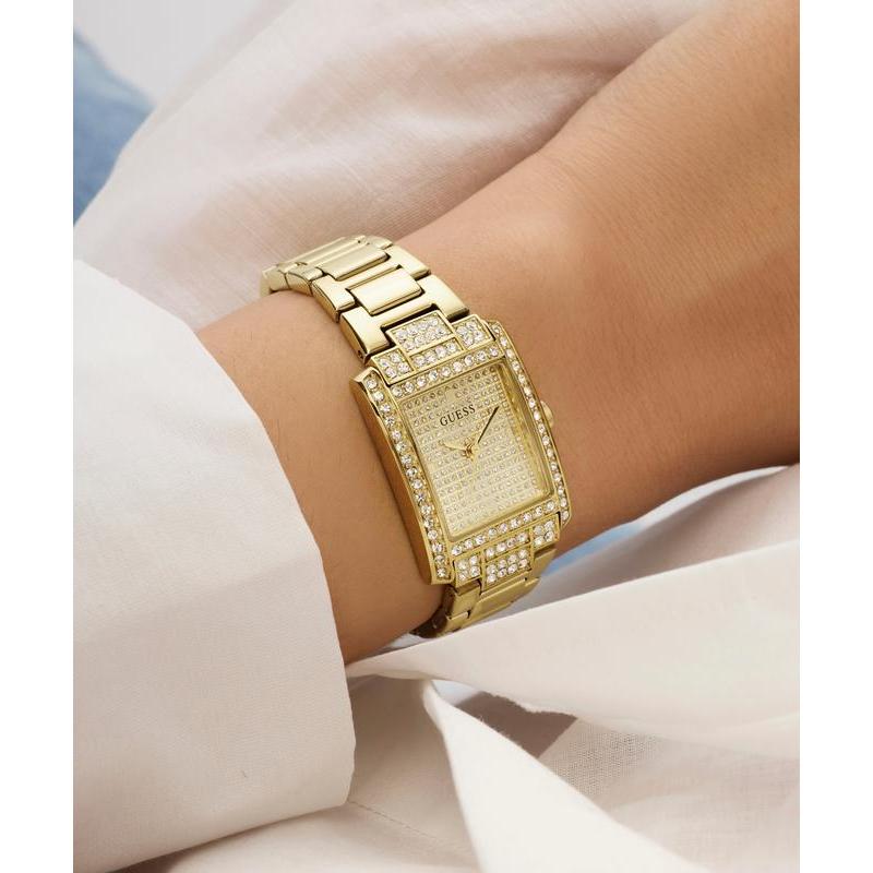 Guess Ladies Gold Tone Analog Watch