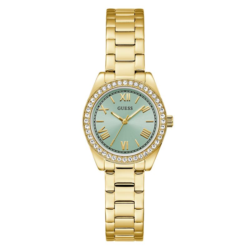 Guess Ladies Gold Tone Analog Watch