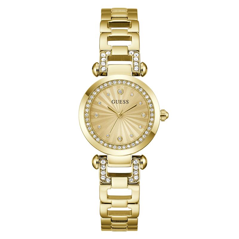 Guess Ladies Gold Tone Analog Watch