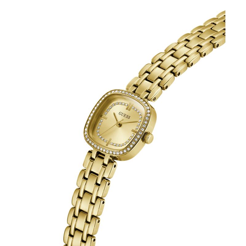 Guess Ladies Hazel Gold Tone Diamond-Accented Analog Watch