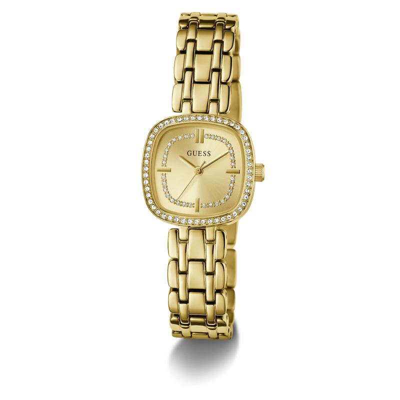 Guess Ladies Hazel Gold Tone Diamond-Accented Analog Watch