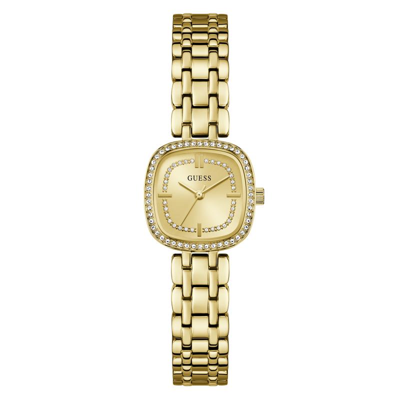 Guess Ladies Hazel Gold Tone Diamond-Accented Analog Watch