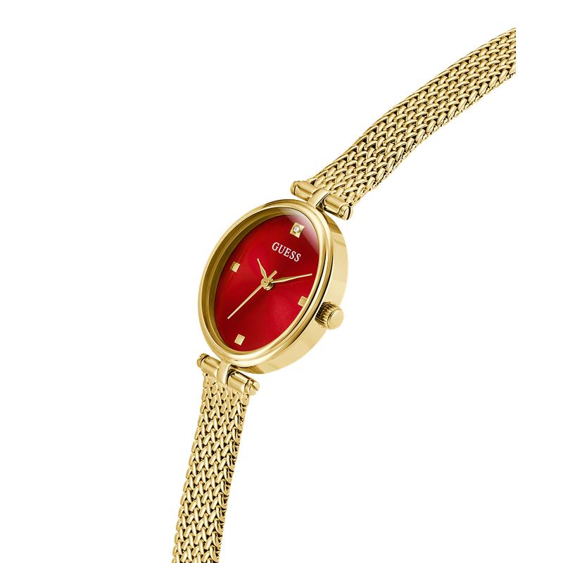 Guess Ladies Ruby Gold Tone Analog Watch