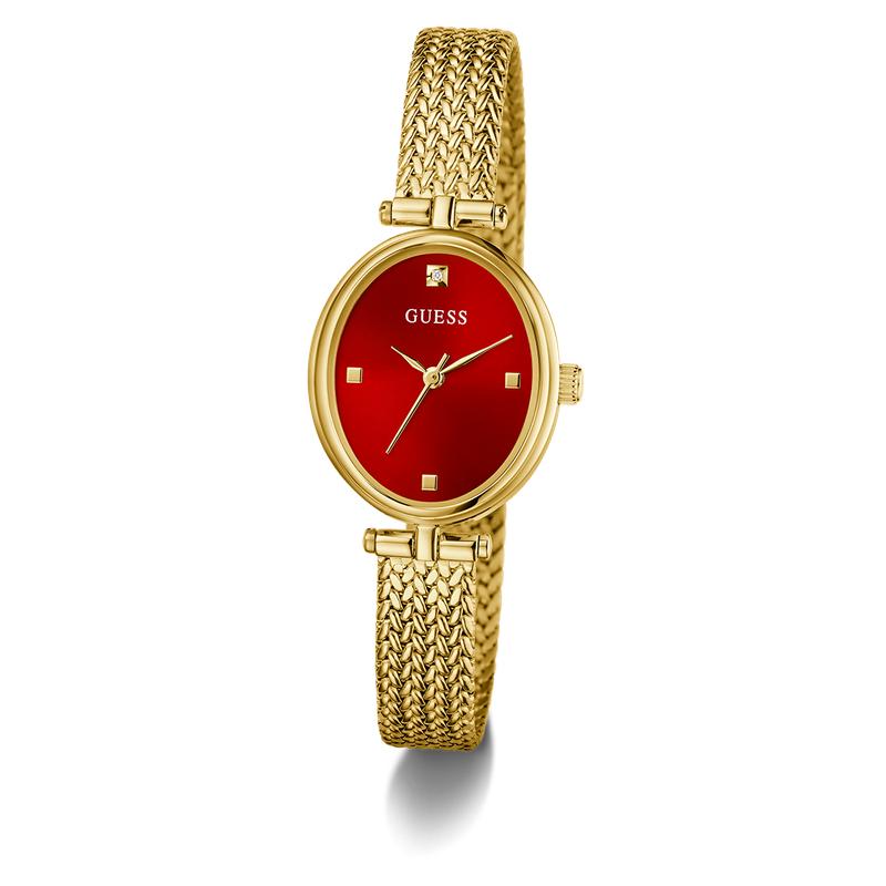 Guess Ladies Ruby Gold Tone Analog Watch