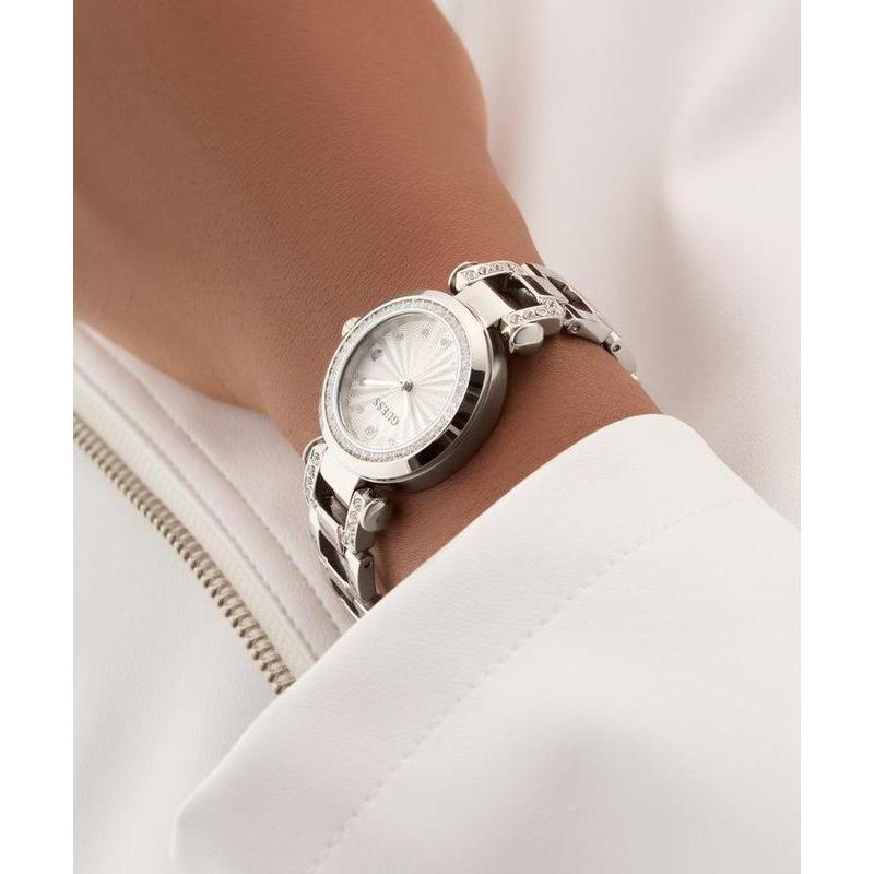 Guess Ladies Silver Tone Analog Watch