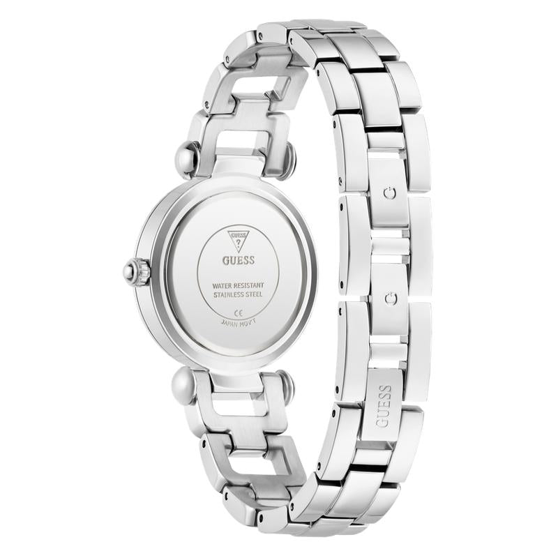 Guess Ladies Silver Tone Analog Watch