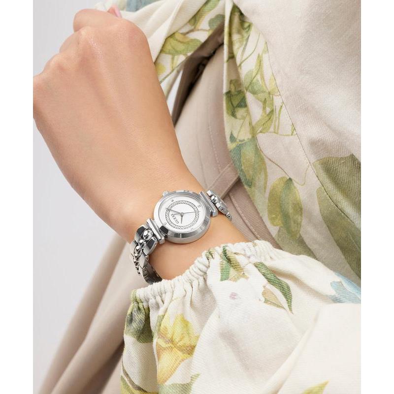 Guess Ladies Silver Tone Stainless Steel Analog Watch