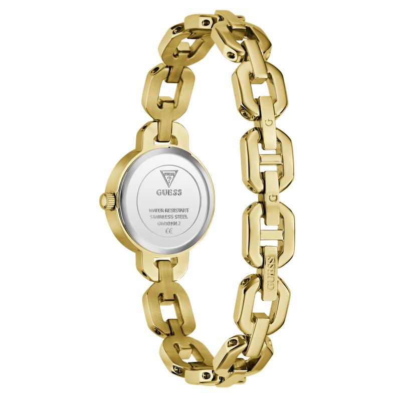 Guess Ladies Siren Gold Tone Analog Watch with Blue Dial