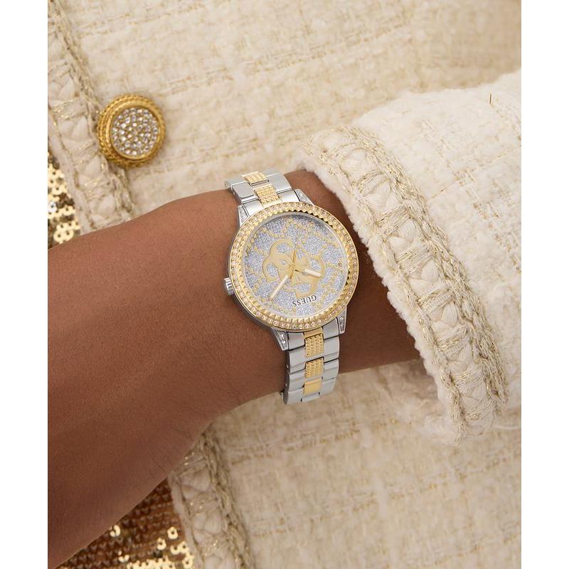Guess Ladies Two-Tone Gold & Silver Analog Watch