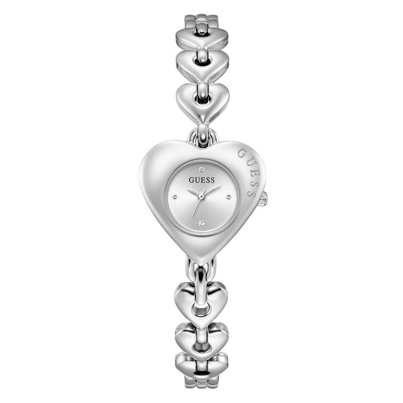 Guess Ladies Valerie Silver Tone Analog Watch