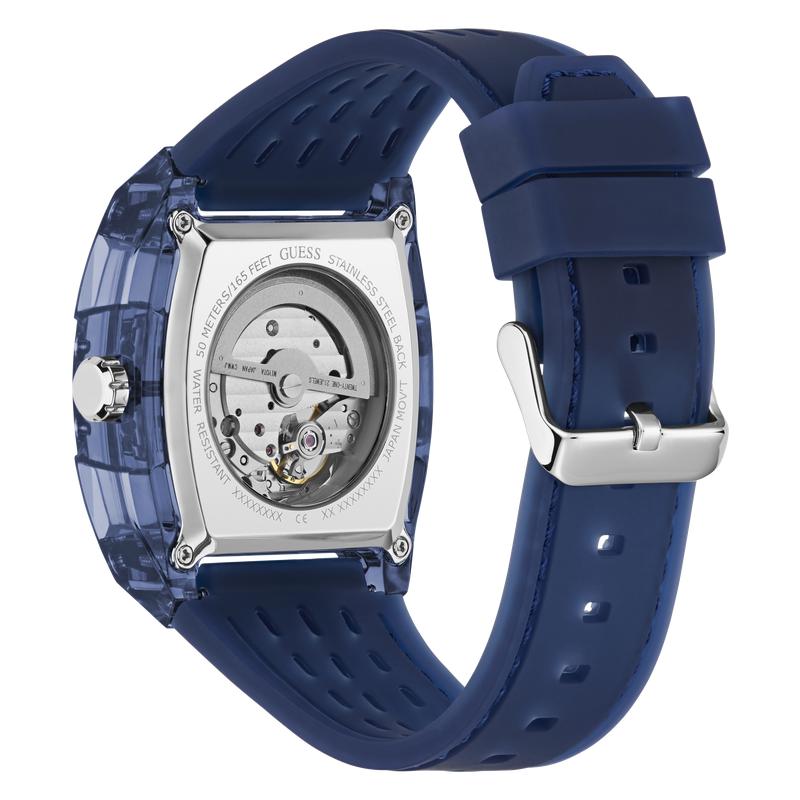 Guess Men's Blue Analog Automatic Watch