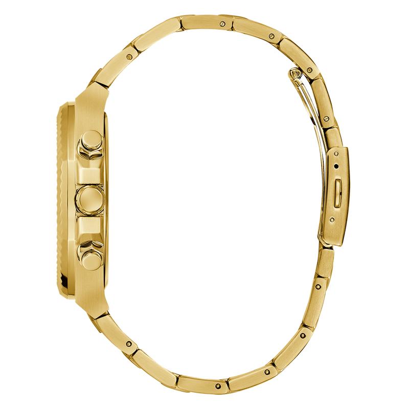 Guess Mens Gold Tone Multi-Function Watch