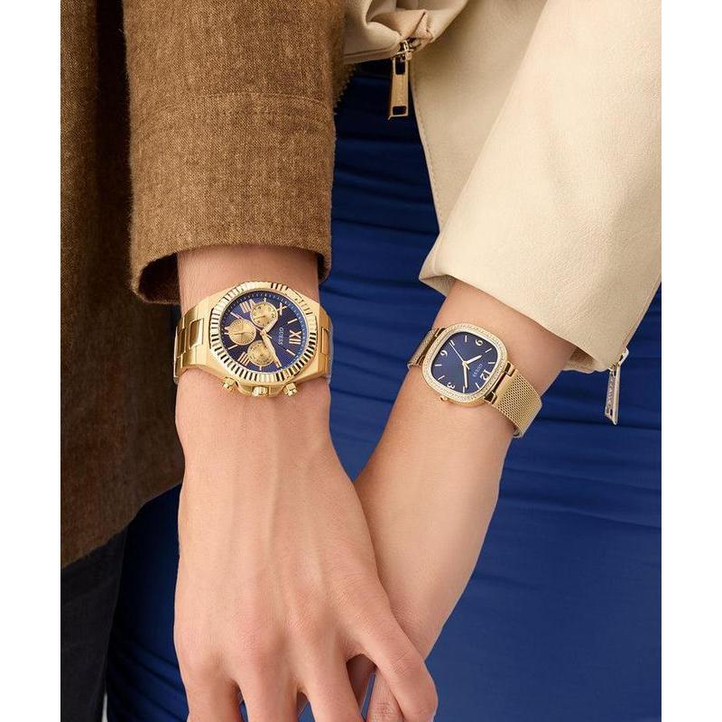 Guess Mens Gold Tone Multi-Function Watch