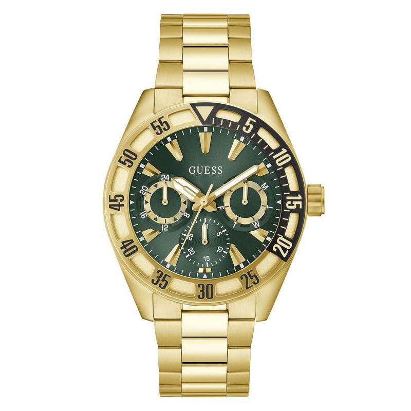Guess Mens Gold Tone Multi-Function Watch