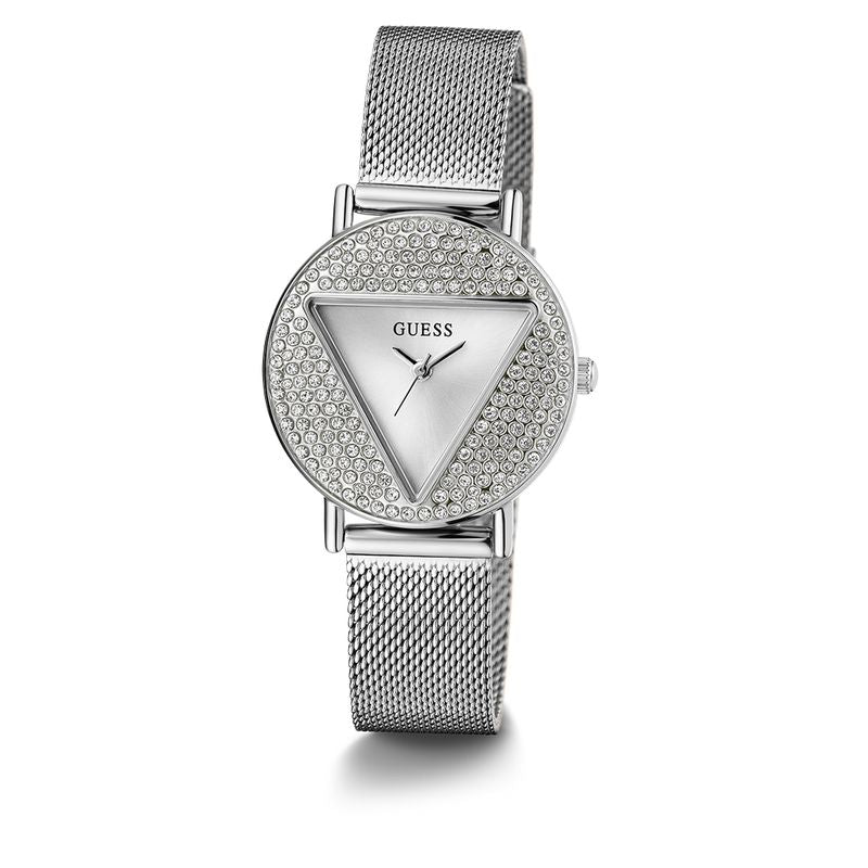 Guess Mini Iconic Silver Dial Analog Watch