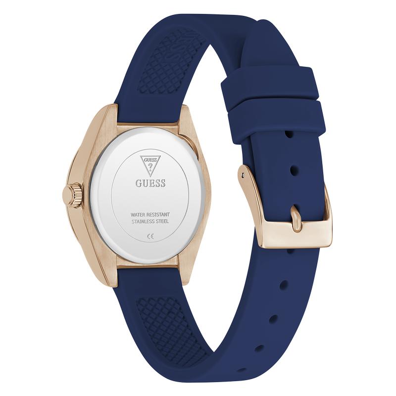 Guess Mini Luna Blue Rose Gold Analog Watch