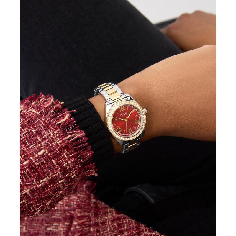 Guess Mini Luna Two‑Tone Quartz Watch